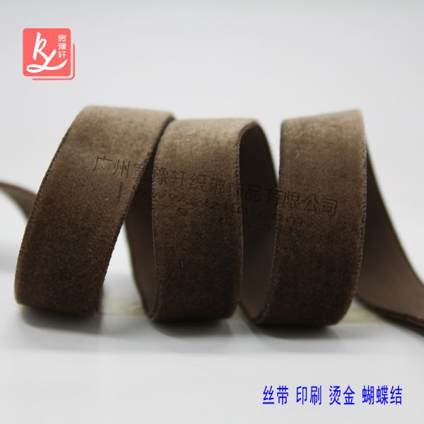 深咖啡色絲絨帶